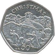50 Pence - Elizabeth II Christmas, United Kingdom, 1996 reverse image
