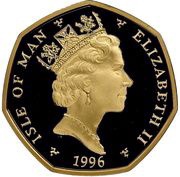 50 Pence - Elizabeth II Christmas 1996; Gold Proof obverse image