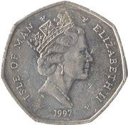 50 Pence - Elizabeth II TT Motorcycle Races obverse image