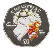 50 Pence - Elizabeth II Christmas, United Kingdom, 2003-2008 reverse image