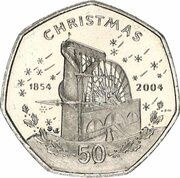 50 Pence - Elizabeth II Christmas, United Kingdom, 2004 reverse image