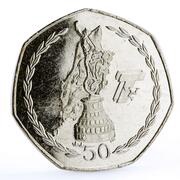 50 Pence - Elizabeth II TT Races, United Kingdom, 2004-2007 reverse image