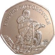 50 Pence - Elizabeth II Enduro Motorcycle, United Kingdom, 2012 reverse image