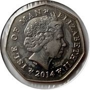 50 Pence - Elizabeth II TT obverse image