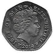 50 Pence - Elizabeth II Snowman and the Snowdog obverse image