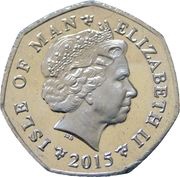 50 Pence - Elizabeth II Seven TT Race Legends obverse image