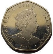 50 Pence - Elizabeth II First House of Keys Election obverse image