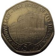 50 Pence - Elizabeth II First House of Keys Election, United Kingdom, 2017 reverse image