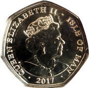 50 Pence - Elizabeth II Platinum Wedding - The New Bride obverse image