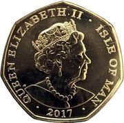 50 Pence - Elizabeth II Platinum Wedding - The Royal Carriage obverse image