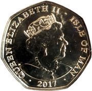 50 Pence - Elizabeth II Platinum Wedding - The Royal Engagement obverse image