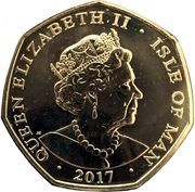50 Pence - Elizabeth II Platinum Wedding - The Royal Honeymoon obverse image