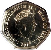 50 Pence - Elizabeth II Platinum Wedding - Her Royal Highness obverse image
