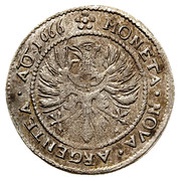 3 Kreuzers - Friedrich Wilhelm, Bohemia, 1666 reverse image
