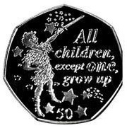50 Pence - Elizabeth II Peter Pan, United Kingdom, 2019 reverse image