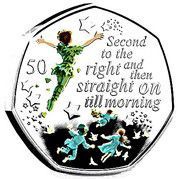 50 Pence - Elizabeth II Second to the Right; Silver Proof, United Kingdom, 2019 reverse image