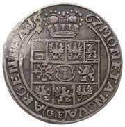 ⅓ Thaler - Friedrich Wilhelm inner circle, Bohemia, 1667 reverse image
