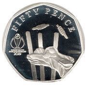 50 Pence - Elizabeth II Stumping; Silver Proof, United Kingdom, 2019 reverse image