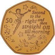 50 Pence - Elizabeth II Peter Pan, United Kingdom, 2019 reverse image