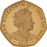 50 Pence - Elizabeth II Cover Drive; Gold Proof obverse image