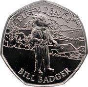 50 Pence - Elizabeth II Bill Badger, United Kingdom, 2020 reverse image