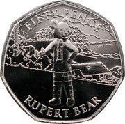 50 Pence - Elizabeth II Rupert Bear, United Kingdom, 2020 reverse image
