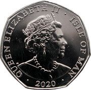 50 Pence - Elizabeth II 5th Portrait- HMS Dido Battleship returning from War obverse image