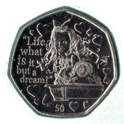 50 Pence - Elizabeth II Alice, United Kingdom, 2021 reverse image