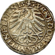 1 Groschen - Frederick II, Bohemia, 1543-1546 reverse image