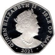 50 Pence - Elizabeth II The White Rabbit; Silver Proof obverse image