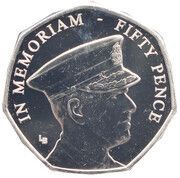50 pence - Elizabeth II HRH Duke of Edinburgh - 1970's, United Kingdom, 2021 reverse image