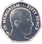 50 pence - Elizabeth II HRH Duke of Edinburgh - 1980's, United Kingdom, 2021 reverse image