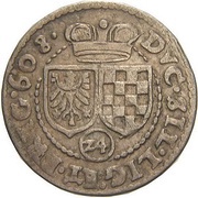 3 Kreuzers - Johann Christian and Georg Rudolf, Bohemia, 1605-1612 reverse image
