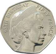 50 Pence - Elizabeth II Bust from 1960, United Kingdom, 2021 reverse image