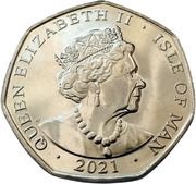 50 Pence - Elizabeth II Bust from 1980 obverse image