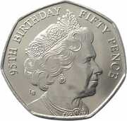 50 Pence - Elizabeth II Bust from 1990, United Kingdom, 2021 reverse image