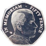 50 pence - Elizabeth II HRH Duke of Edinburgh - 1950's, United Kingdom, 2021 reverse image
