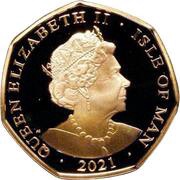 50 Pence - Elizabeth II The White Rabbit; Gold Proof obverse image