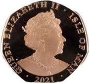 50 Pence - Elizabeth II 95th Birthday - Bust from 2000; Gold obverse image