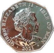 50 Pence - Elizabeth II Platinum Jubilee - Long Live Our Noble Queen obverse image