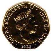 50 Pence - Elizabeth II Platinum Jubilee - Long Live Our Noble Queen; Gold Plated obverse image