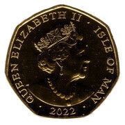 50 Pence - Elizabeth II Platinum Jubilee - Long to Reign; Gold plated obverse image