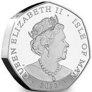 50 pence - Elizabeth II Platinum Jubilee; Silver 5oz obverse image