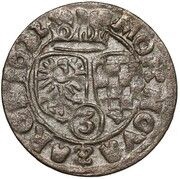 3 Kreuzers - Georg Rudolf, Bohemia, 1622 reverse image