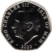 50 Pence - Charles III Tutankhamun - Torso obverse image