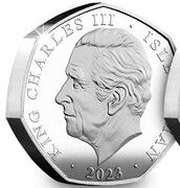 50 Pence - Charles III Anthem - God Save the King; Silver Proof 5oz. obverse image