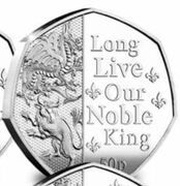 50 Pence - Charles III Anthem - Long Live Our Noble King; Silver Proof reverse image