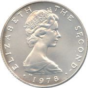 1 Pound - Elizabeth II 2nd portrait; 925 Silver Proof Issue obverse image