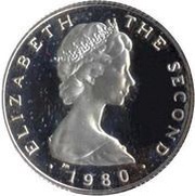 1 Pound - Elizabeth II 2nd portrait; 500 Silver Proof Issue obverse image