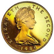 1 Pound - Elizabeth II 2nd portrait; Gold Proof obverse image